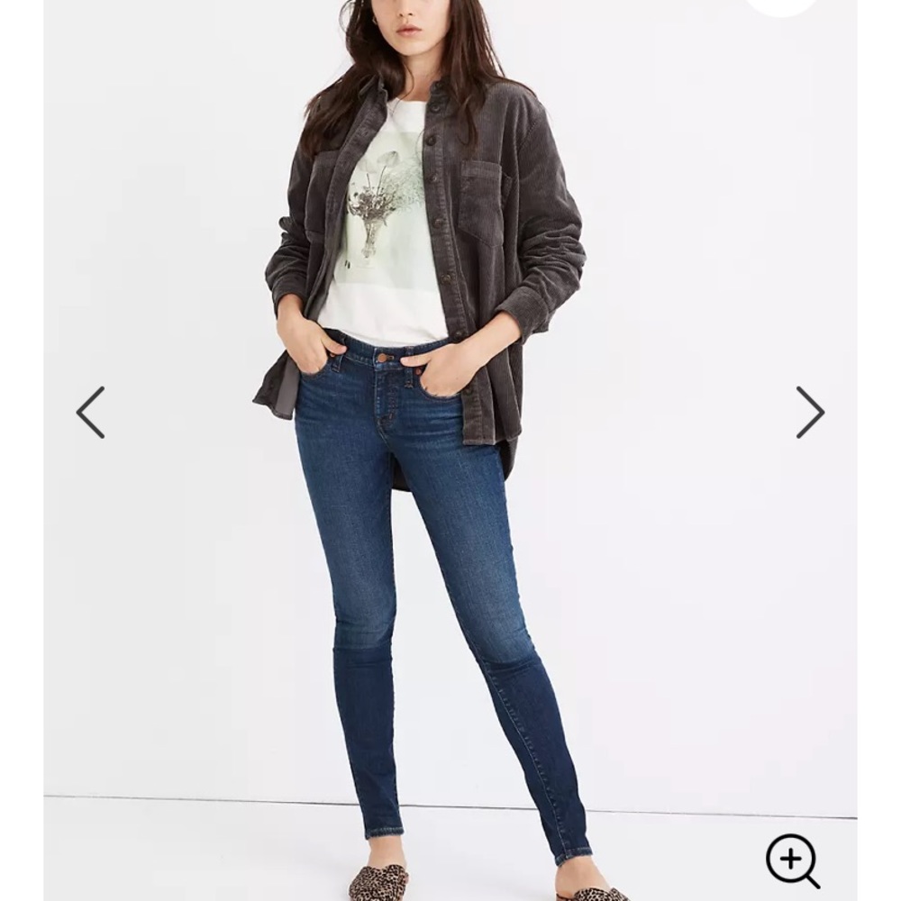 Madewell 8”skinny jeans